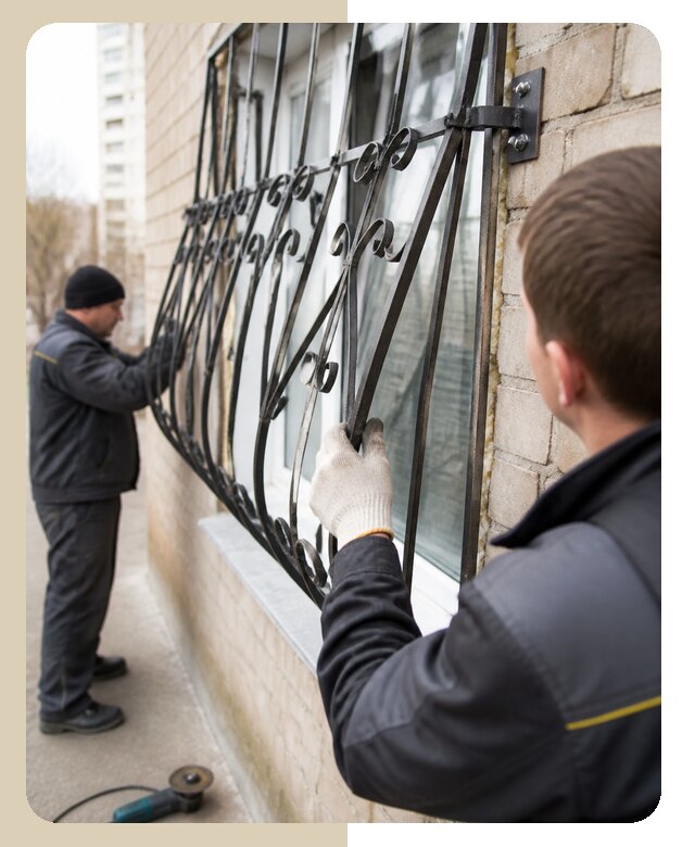 Профессиональный монтаж сварных решеток на окна в Моршанске